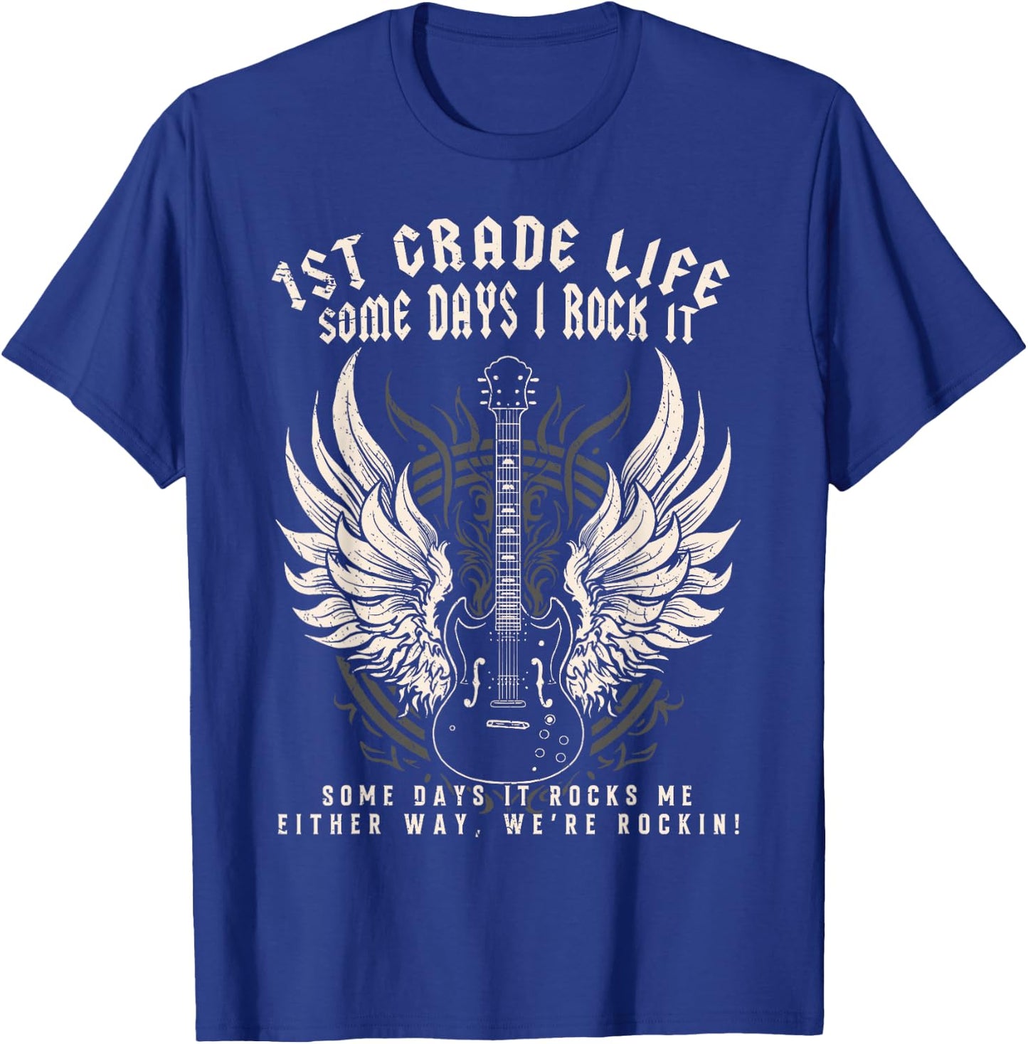 1st Grade Teacher Some Days I Rock It Middle School Teacher Women Kids T-Shirt - T-Shirt | Royal