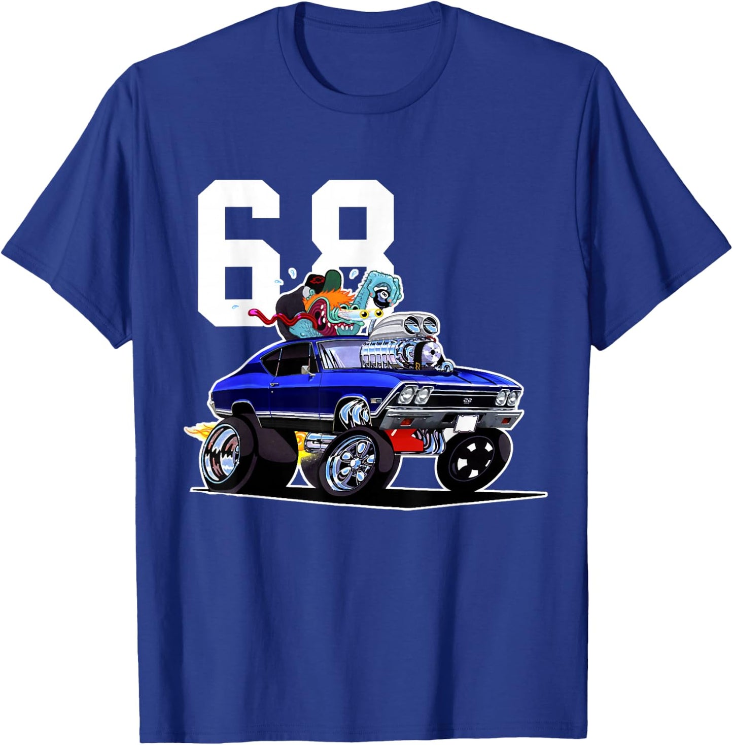 1968 68 Chevelle SS Trending Chevys Muscle Car Funny T-Shirt - T-Shirt | Royal