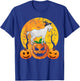 Goat Halloween Witch Pumpkin Funny Goat Lover Halloween T-Shirt - T-Shirt | Royal