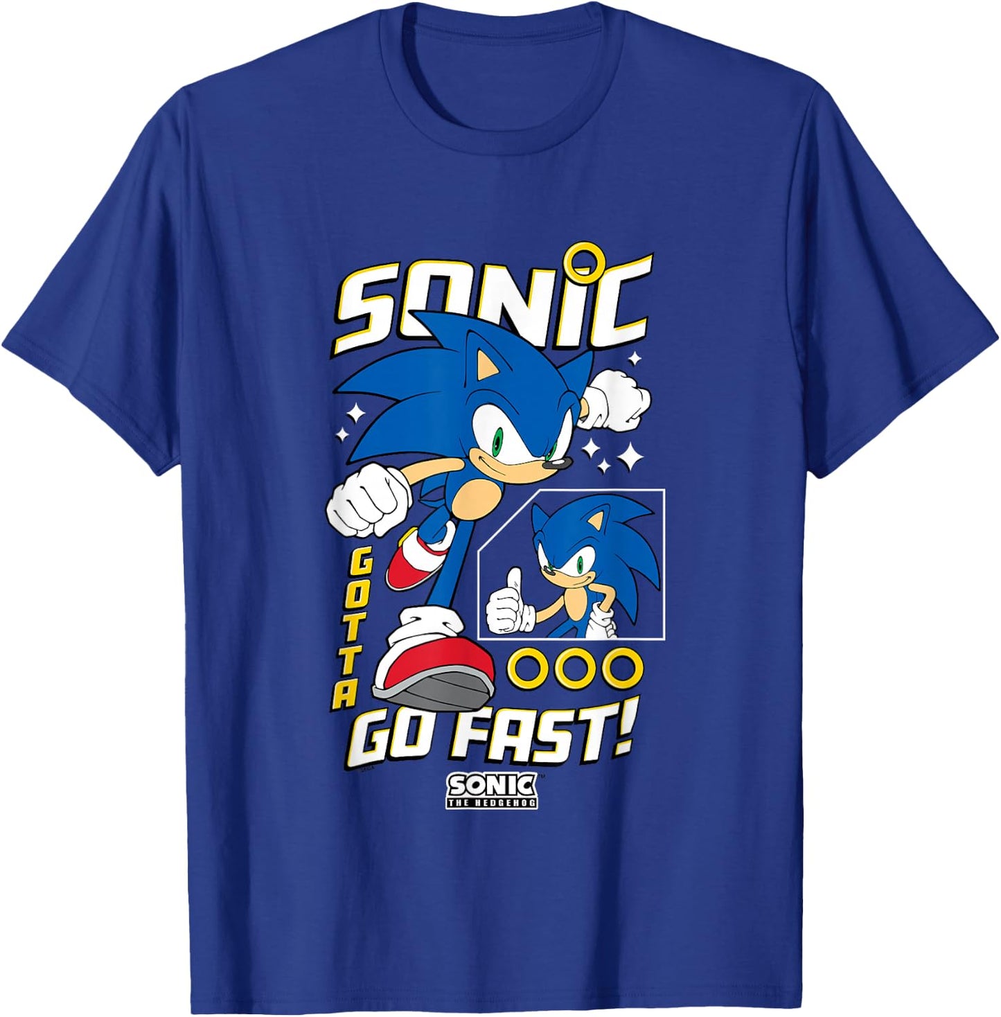 Sonic The Hedgehog Gotta Go Fast! Epic Run T-Shirt - T-Shirt | Royal
