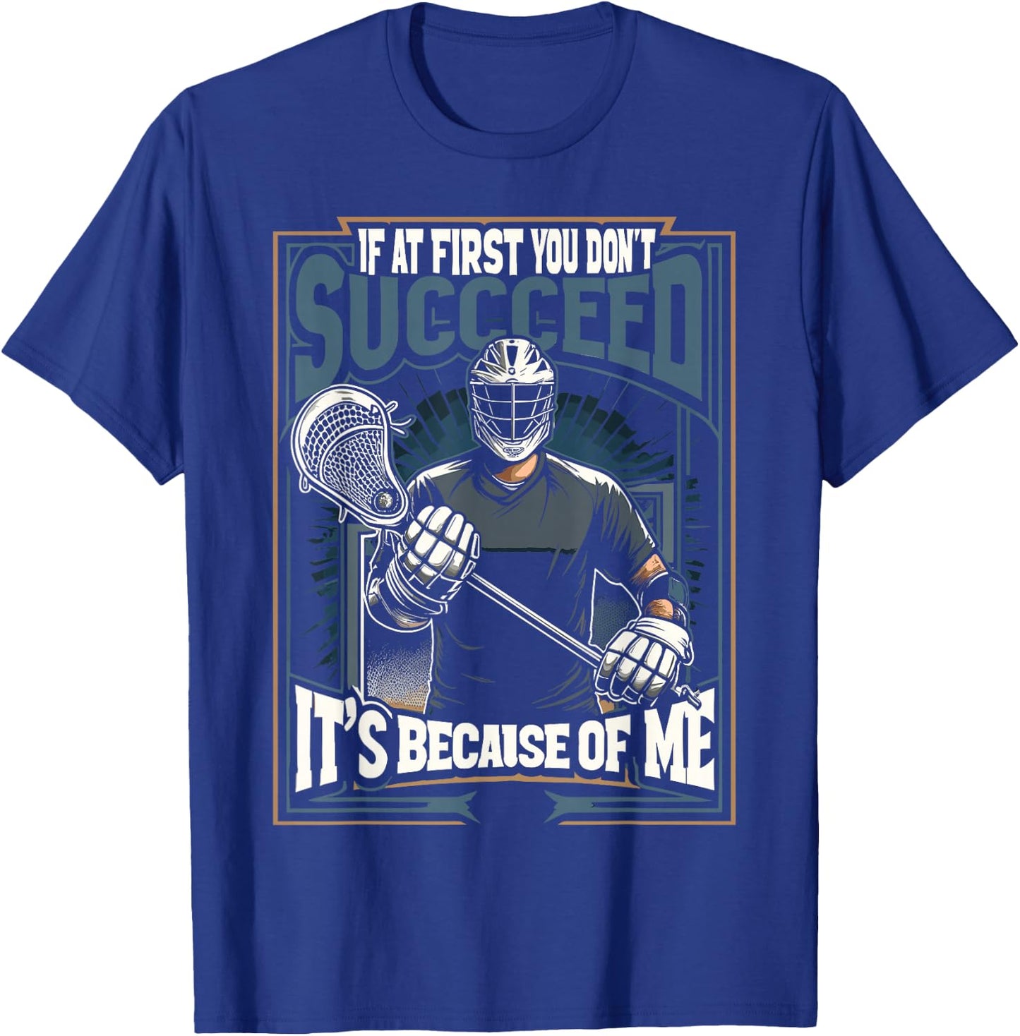 Lacrosse Player Lax Goalie Lacrosse Goalie T-Shirt - T-Shirt | Royal