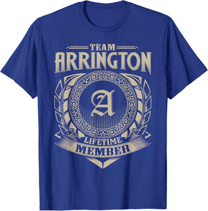 Team ARRINGTON Lifetime Member Vintage ARRINGTON Family T-Shirt - T-Shirt | Royal