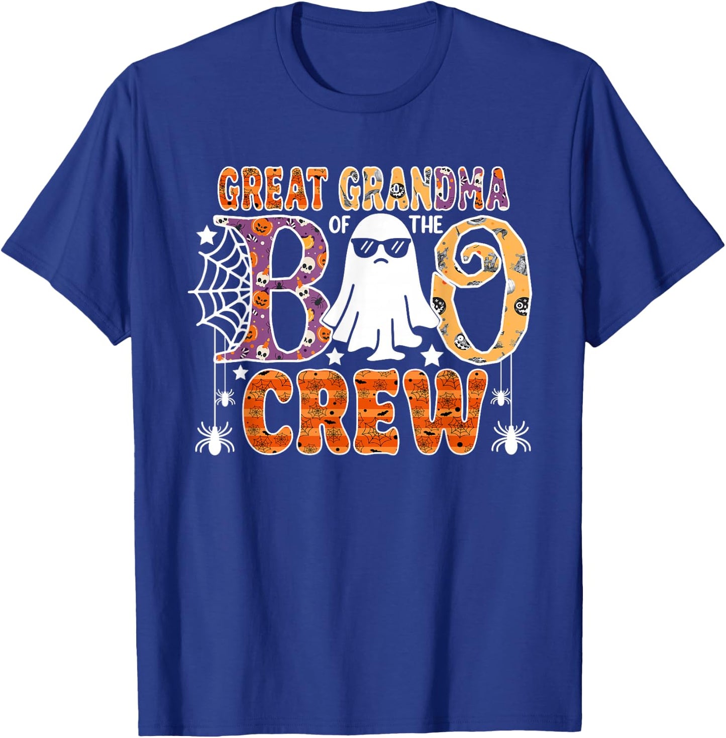 Great Grandma Of The Boo Crew Halloween Family Matching T-Shirt - T-Shirt | Royal