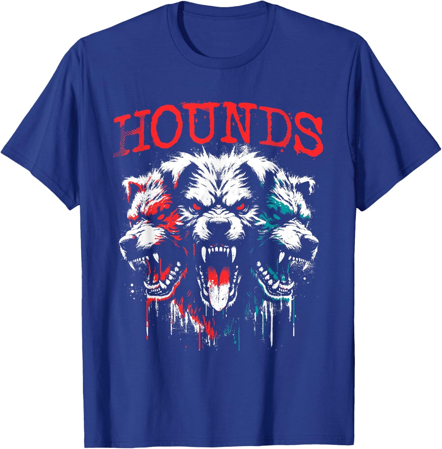 Cerberus - Creepy Three-Headed Hound Of Haides Halloween T-Shirt - T-Shirt | Royal