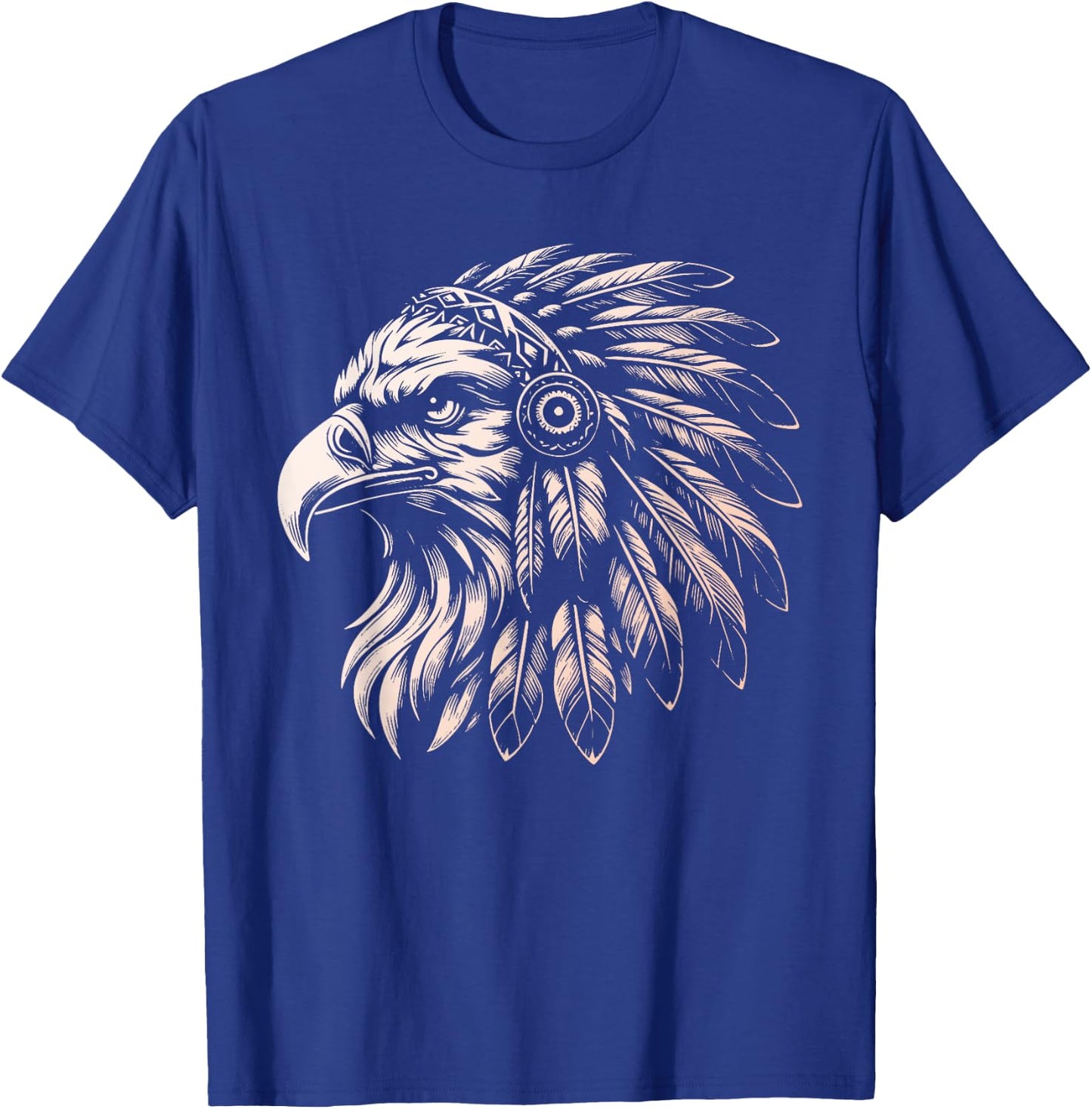 Native American Indian Day Pride Indigenous Cherokee Eagle T-Shirt - T-Shirt | Royal