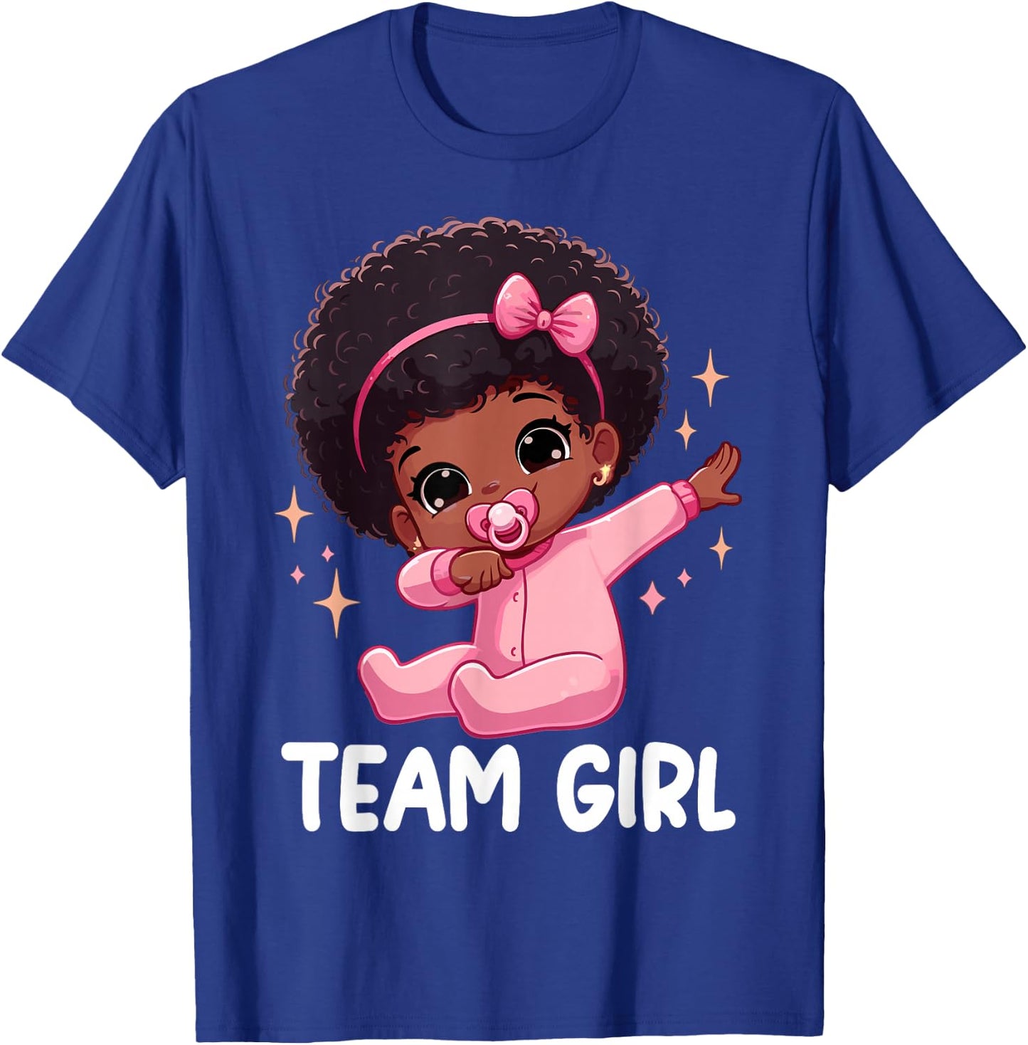 Team Girl Baby Announcement Gender Reveal Party T-Shirt - T-Shirt | Royal