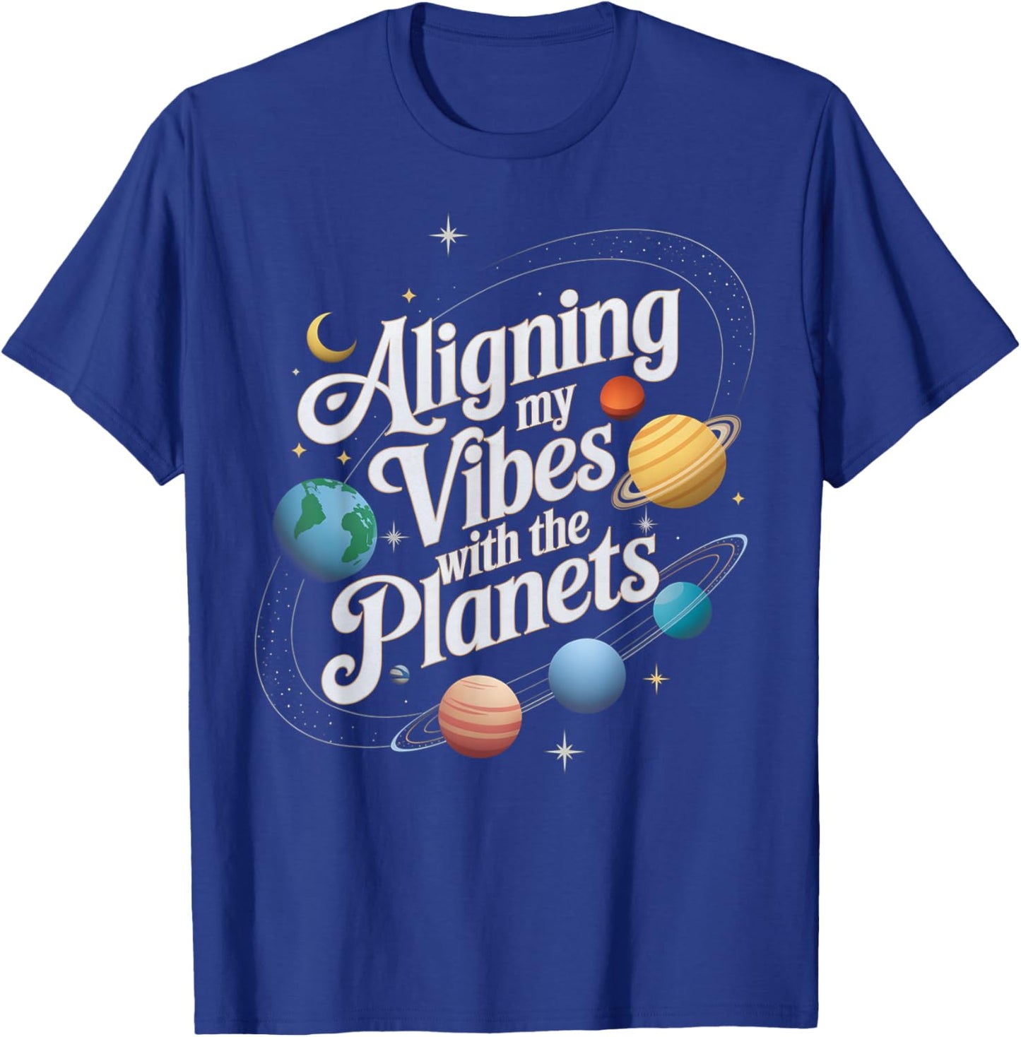Planet Alignment Planet Parade 2025 Planetary Solar System T-Shirt - T-Shirt | Royal
