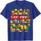 Mom And Dad Birthday Boy Building Bricks Family Party Decor T-Shirt - T-Shirt | Royal