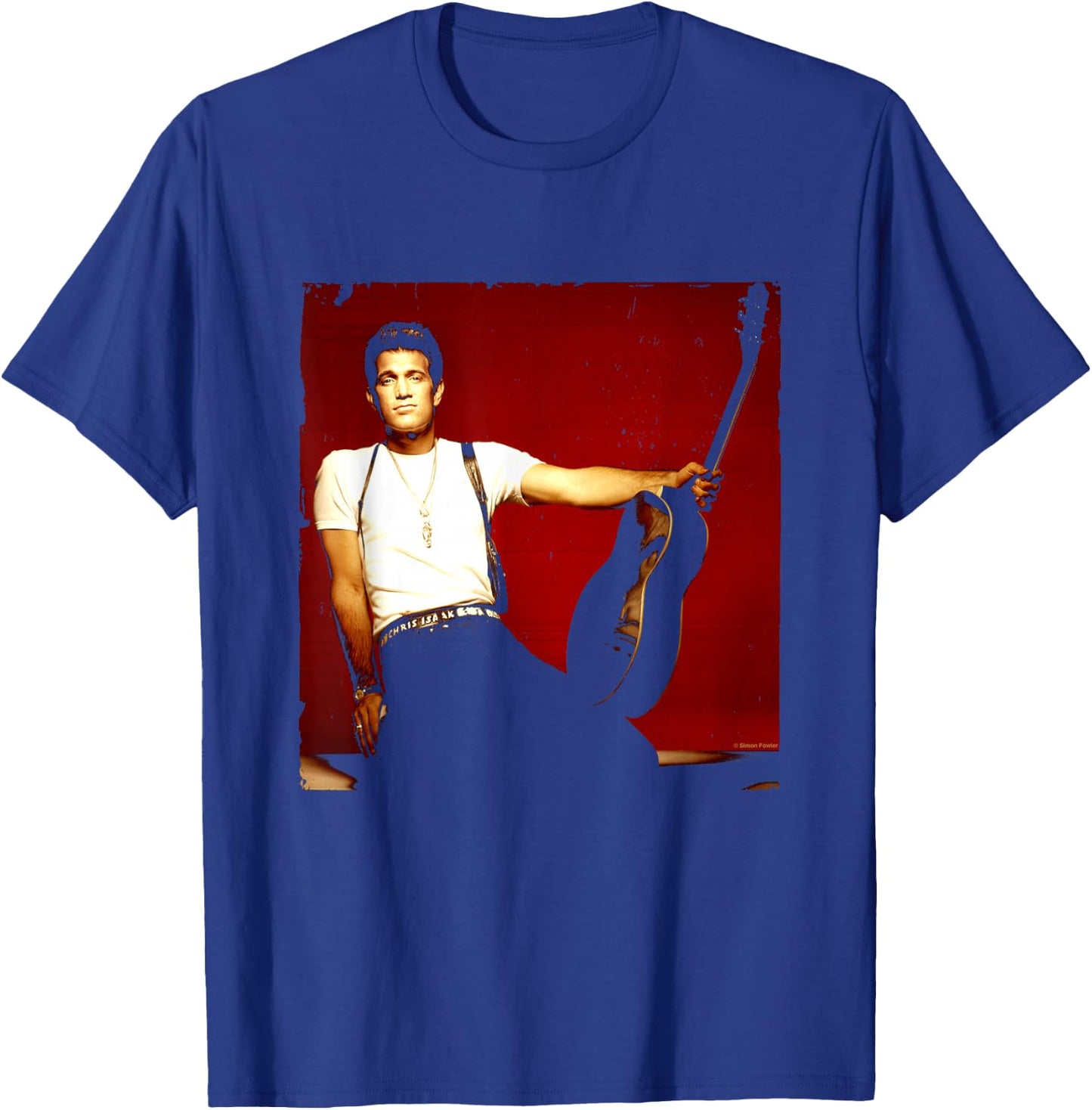 Singer Chris Isaak Studio Shoot By Simon Fowler T-Shirt - T-Shirt | Royal