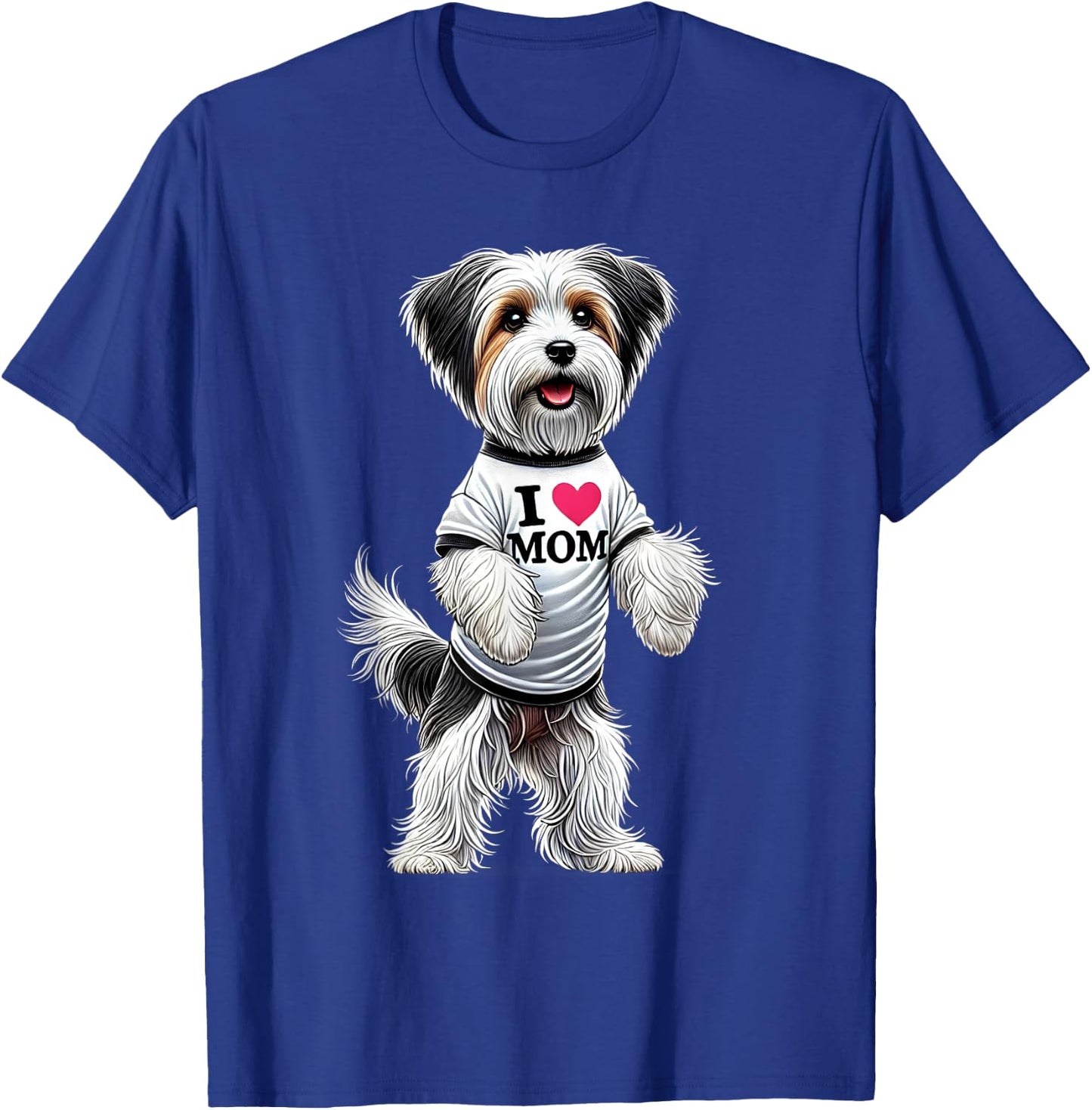 Biewer Terrier Mom I Love Mom Biewer Terrier Lover T-Shirt - T-Shirt | Royal