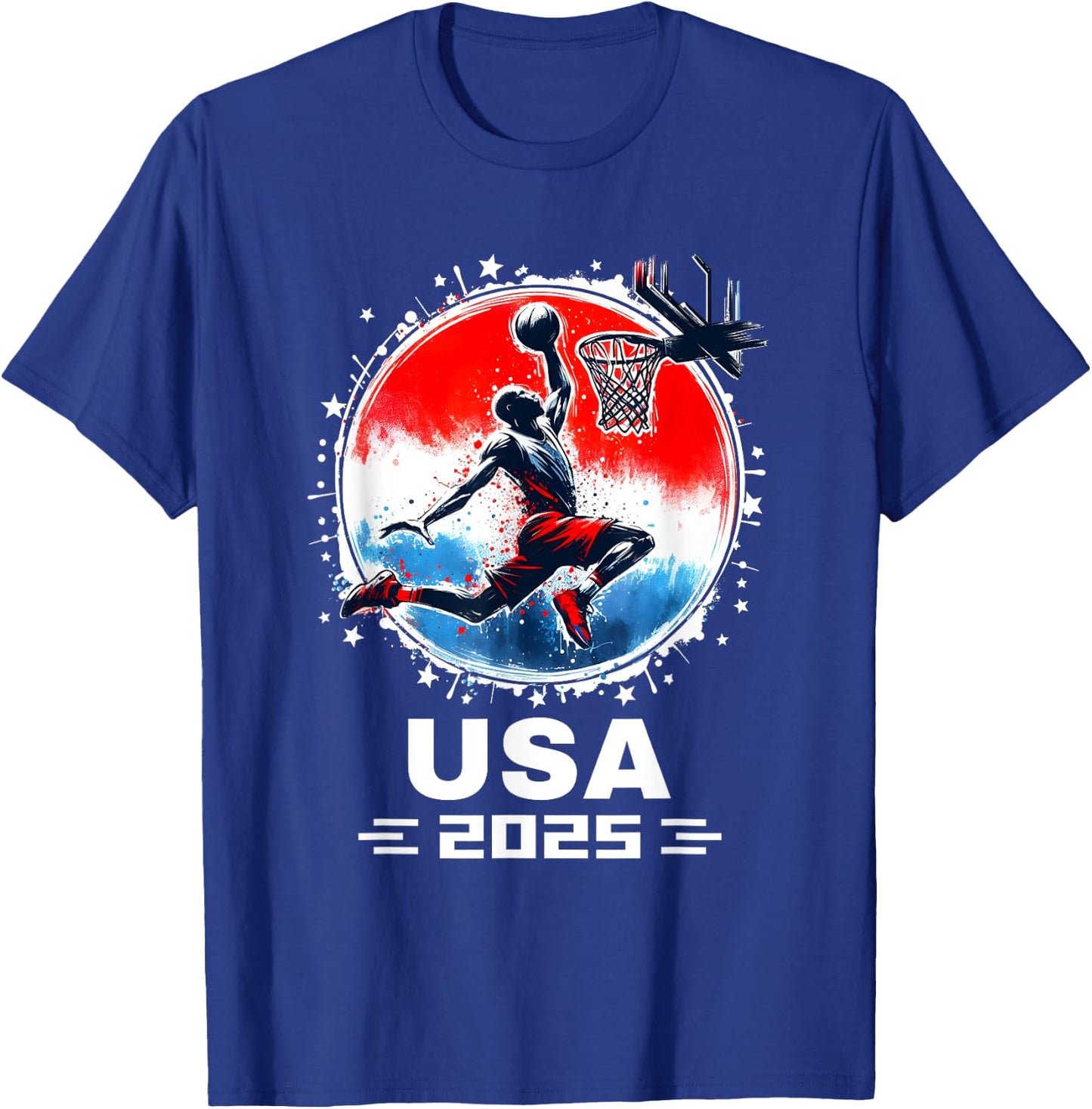 Basketball Team 2025 Basketball Apparel 2025 USA Team 2025 T-Shirt - T-Shirt | Royal