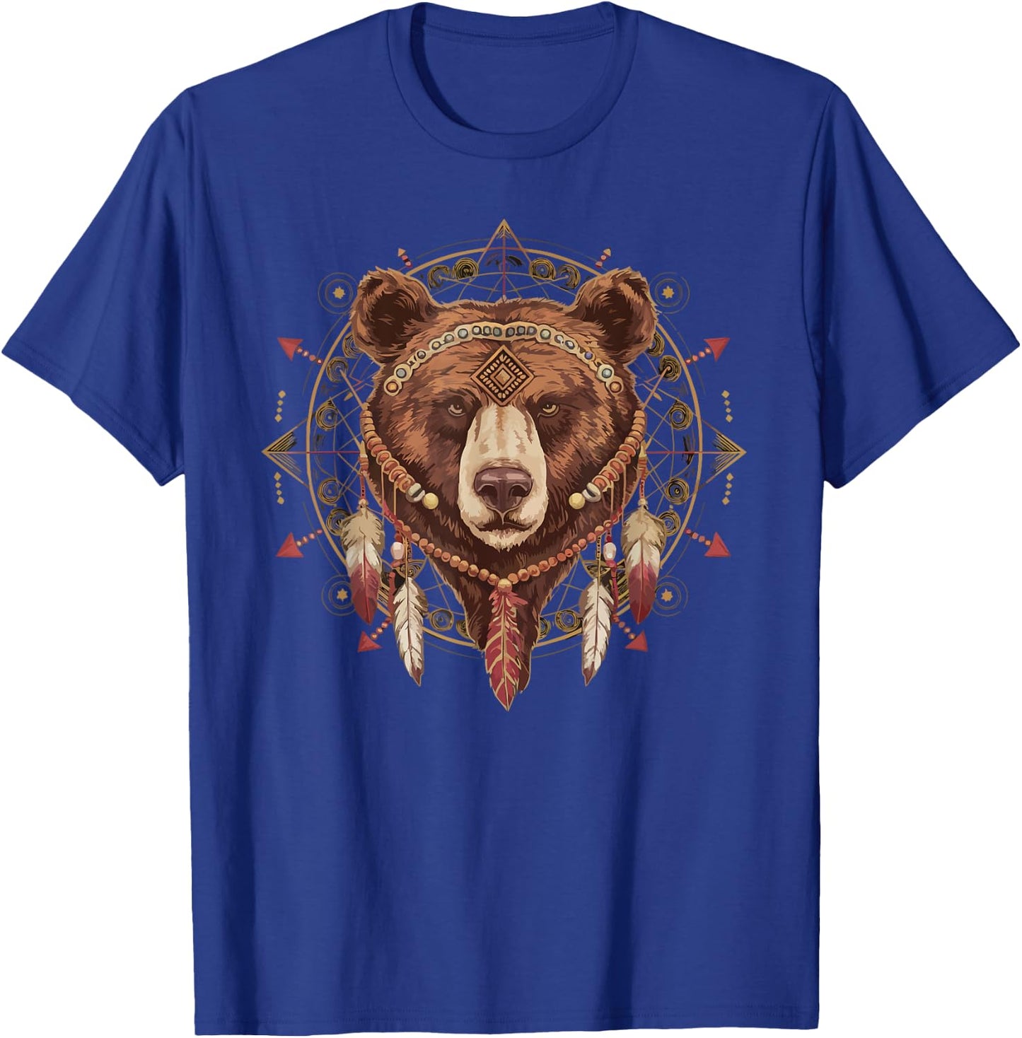 American Indian Indigenous People Native American Bear T-Shirt - T-Shirt | Royal