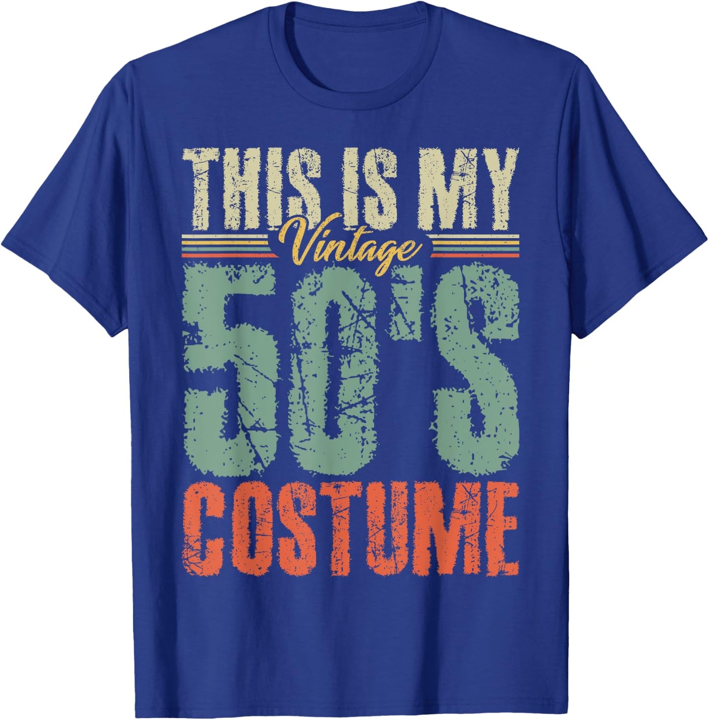 Vintage 50s Costume 50's Outfit 1950s Fashion 50 Theme Party T-Shirt - T-Shirt | Royal