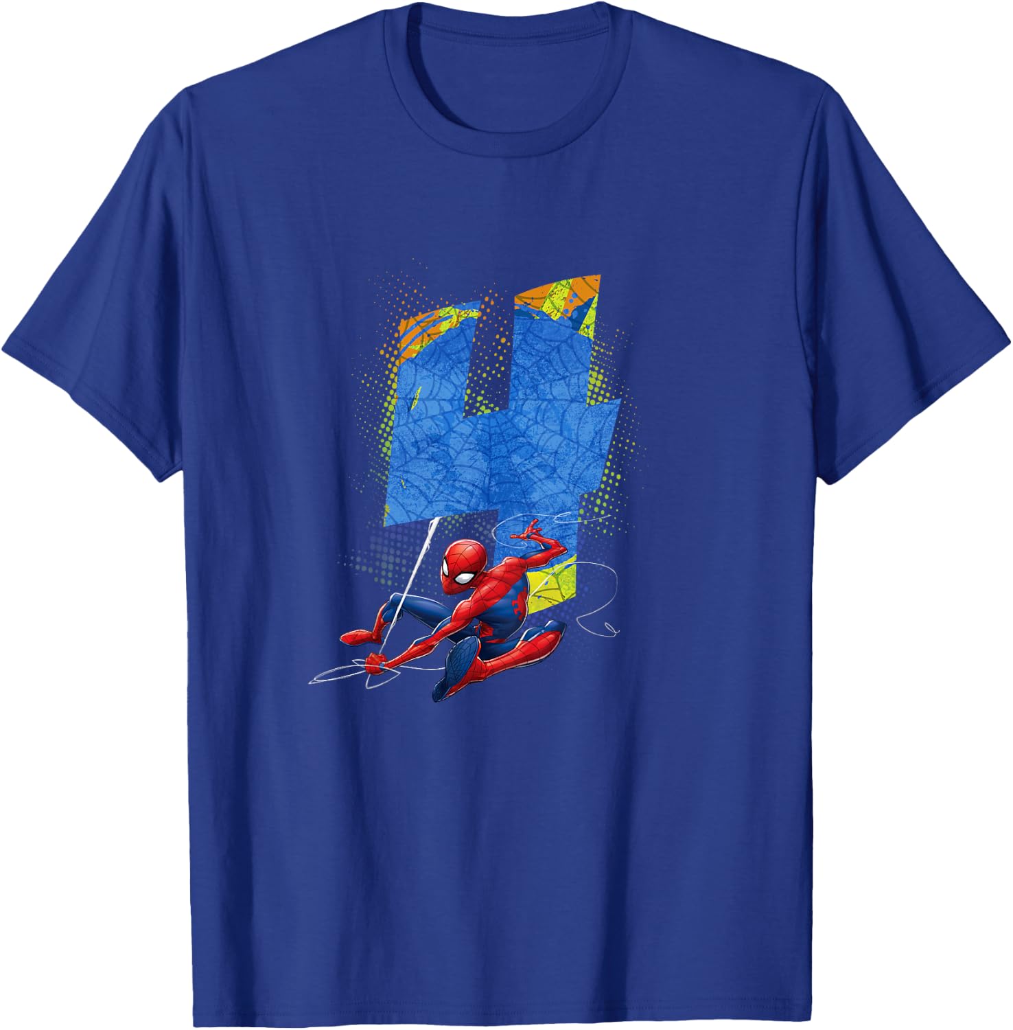 Kids Marvel Super Heroes Spider-Man 4 Year Old Fourth Birthday T-Shirt - T-Shirt | Royal