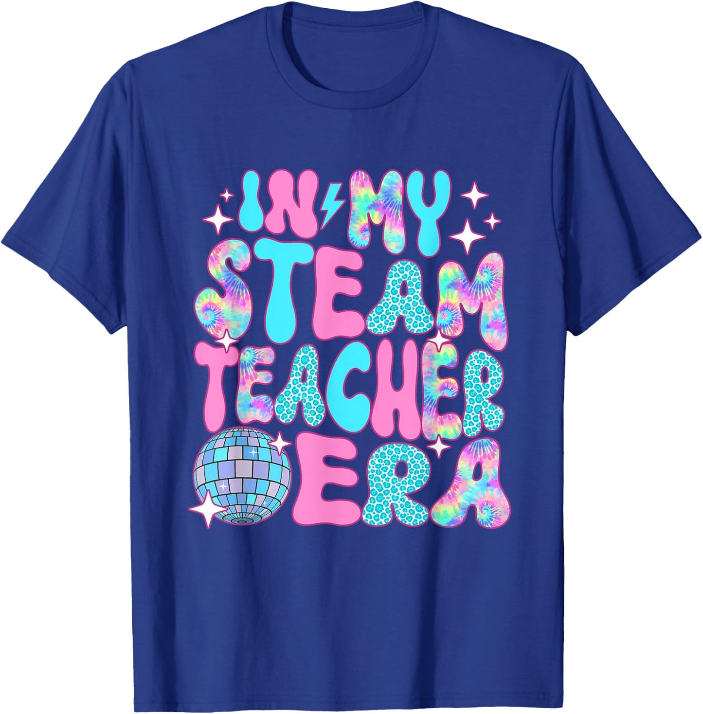 Disco In My STEAM Teacher Era T-Shirt - T-Shirt | Royal