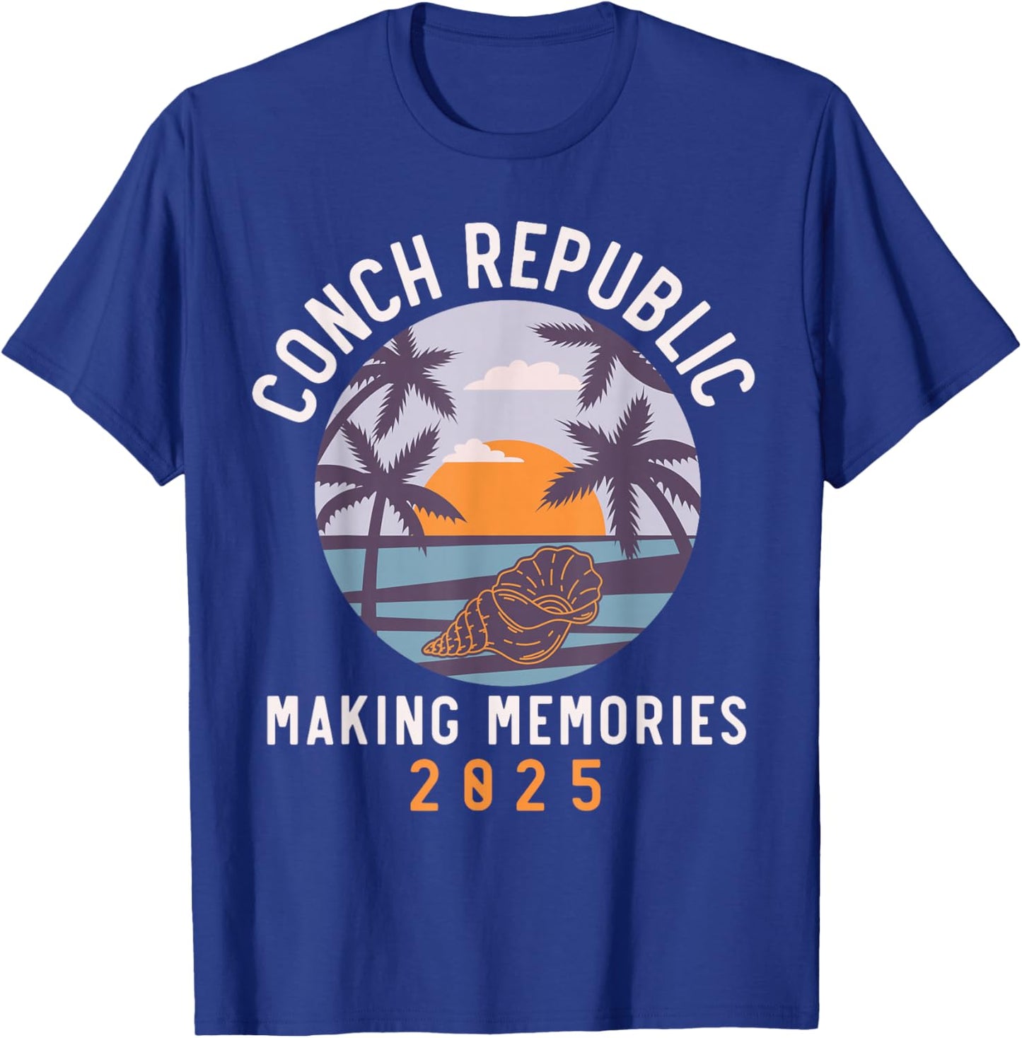 Conch Republic 2025 Matching Family Friends Group, Vacation T-Shirt - T-Shirt | Royal