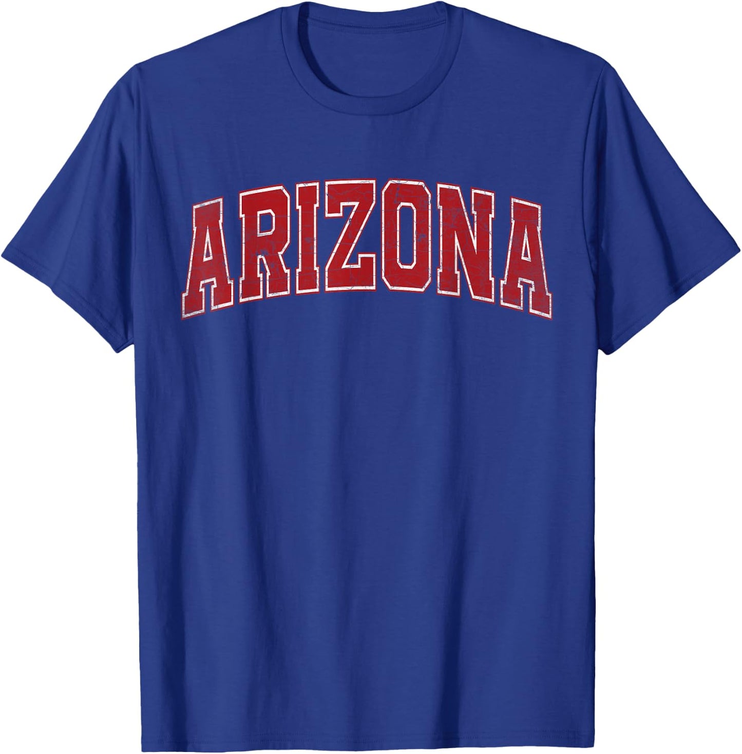 Arizona Retro Red Vintage Text T-Shirt - T-Shirt | Royal