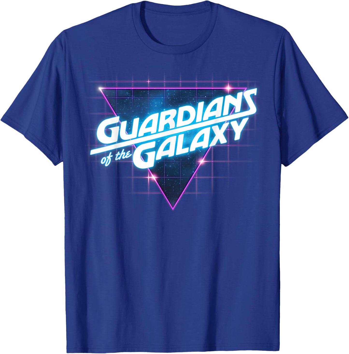 Marvel Guardians of The Galaxy Retro Vintage Line Logo Small T-Shirt - T-Shirt | Royal
