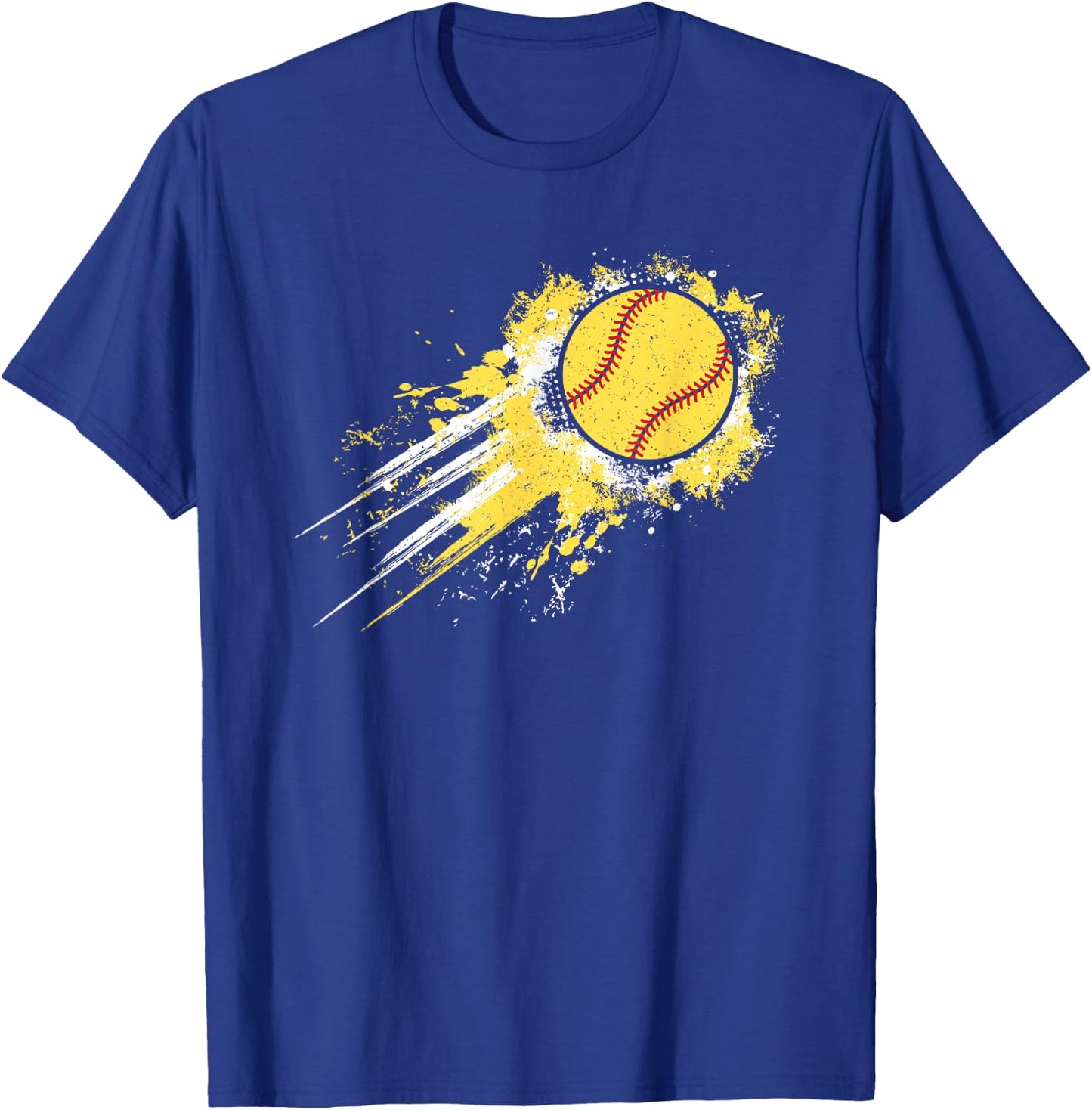 Softball Player Vintage Softball Lover Men Boys Kids T-Shirt - T-Shirt | Royal