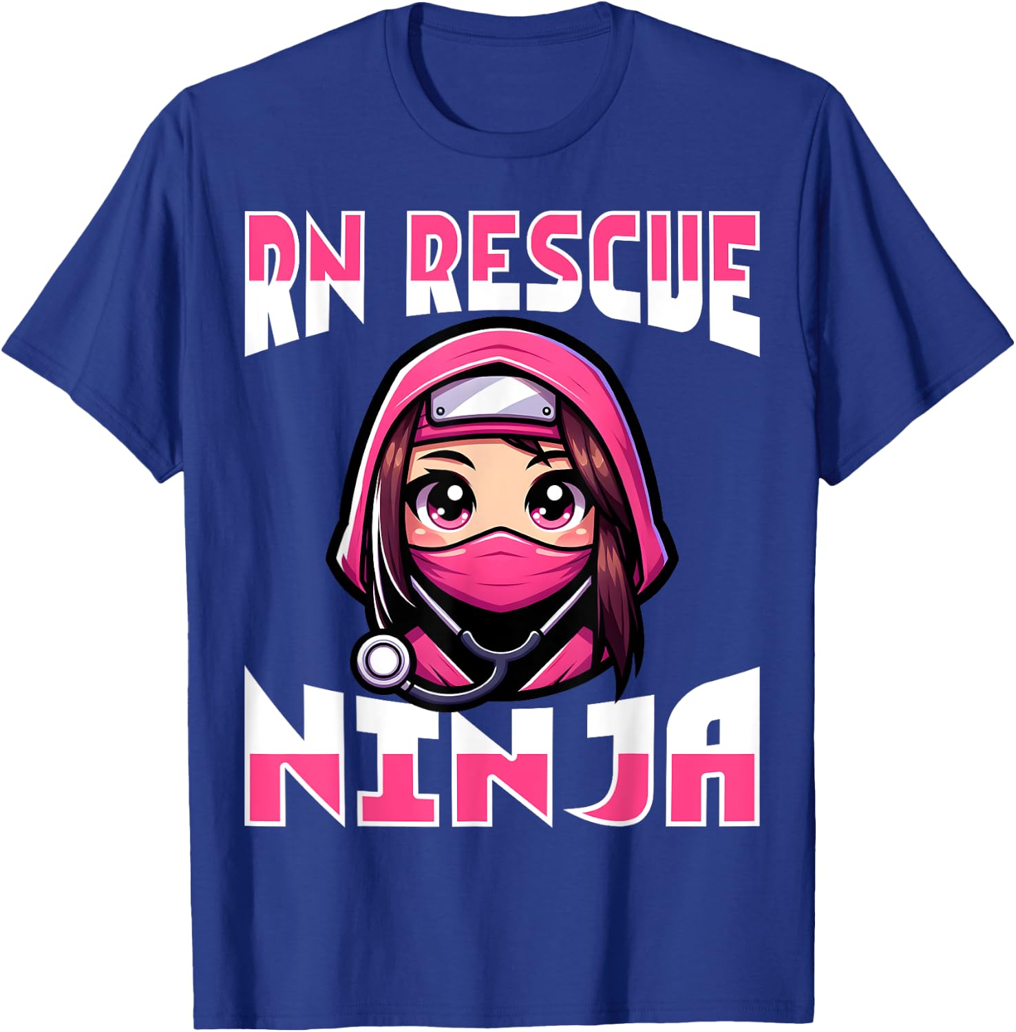 RN Rescue Ninja - Men Women Registered Nurse Nursing Gifts T-Shirt - T-Shirt | Royal