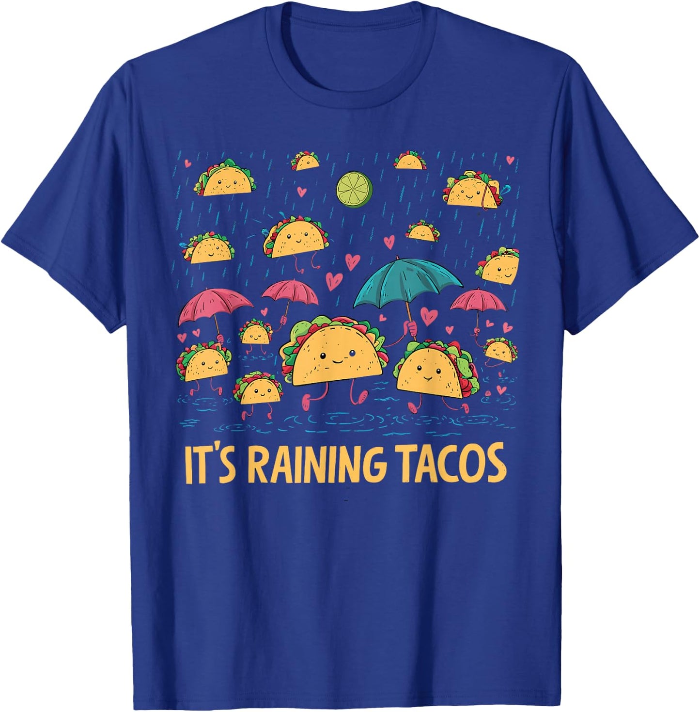 It's Raining Tacos Funny Taco Lovers kids girls boys T-Shirt - T-Shirt | Royal