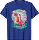 Funny Jesus Riding T-Rex Dinosaur Meme Parody for Believers T-Shirt - T-Shirt | Royal