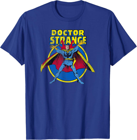 Marvel Comics Retro Doctor Strange Vintage Sorcerer Logo T-Shirt - T-Shirt | Royal