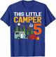 This Little Camper Is 5 Year Old Camping 5th Birthday T-Shirt - T-Shirt | Royal