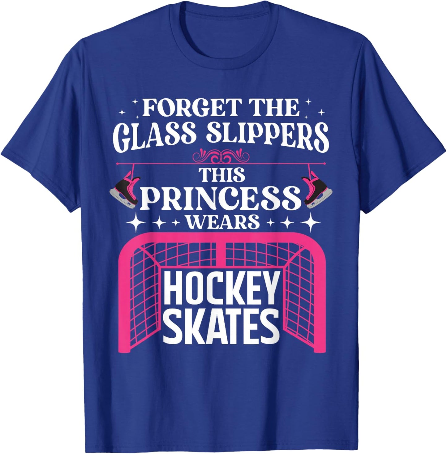 Funny Ice Hockey Art Girls Ice Hockey Player Lover T-Shirt - T-Shirt | Royal