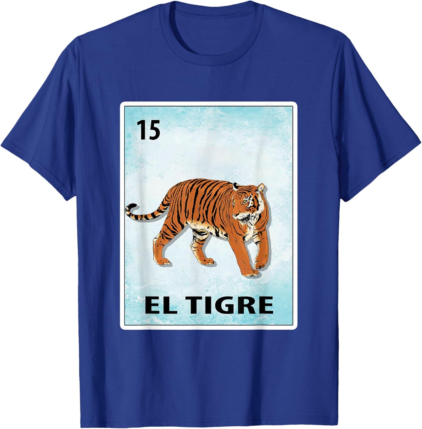 El Tigre Mexican Tiger Cards T-Shirt - T-Shirt | Royal