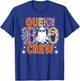 Queen Of The Boo Crew Funny Halloween Family Matching T-Shirt - T-Shirt | Royal