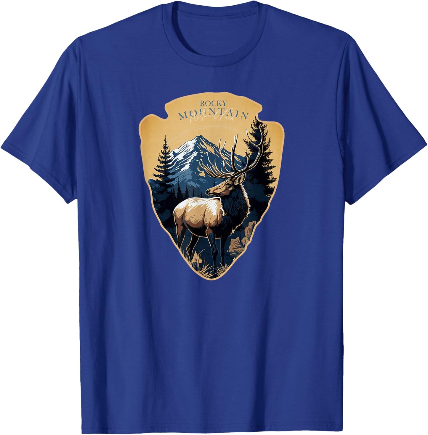 Rocky Mountain National Park Colorado Elk T-Shirt - T-Shirt | Royal
