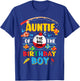 Auntie of The Big One Fishing 1st Birthday Ofishally Family T-Shirt - T-Shirt | Royal