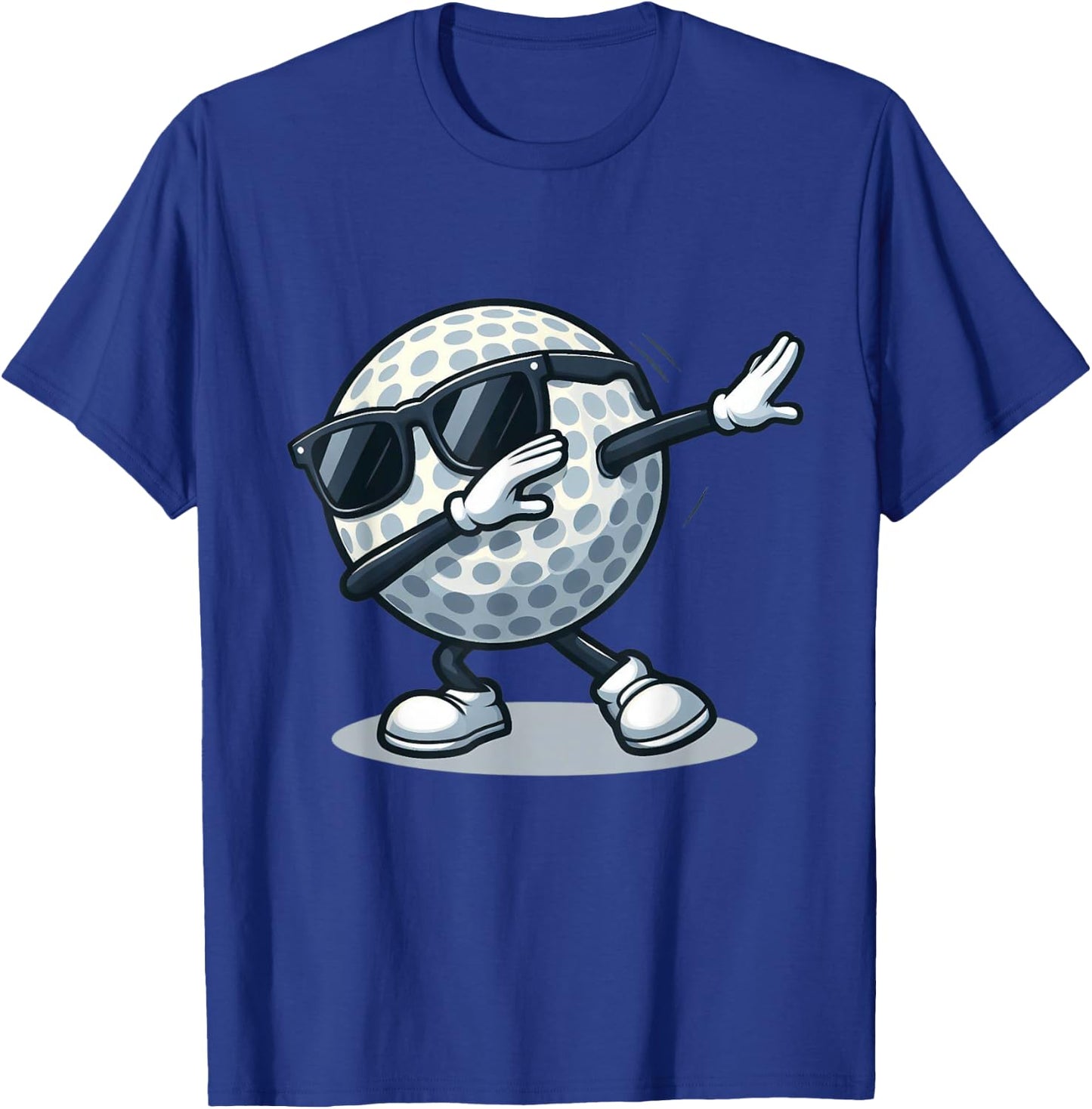 Dabbing Golf Ball Shirt Funny Boys Men Women Sports Player T-Shirt - T-Shirt | Royal