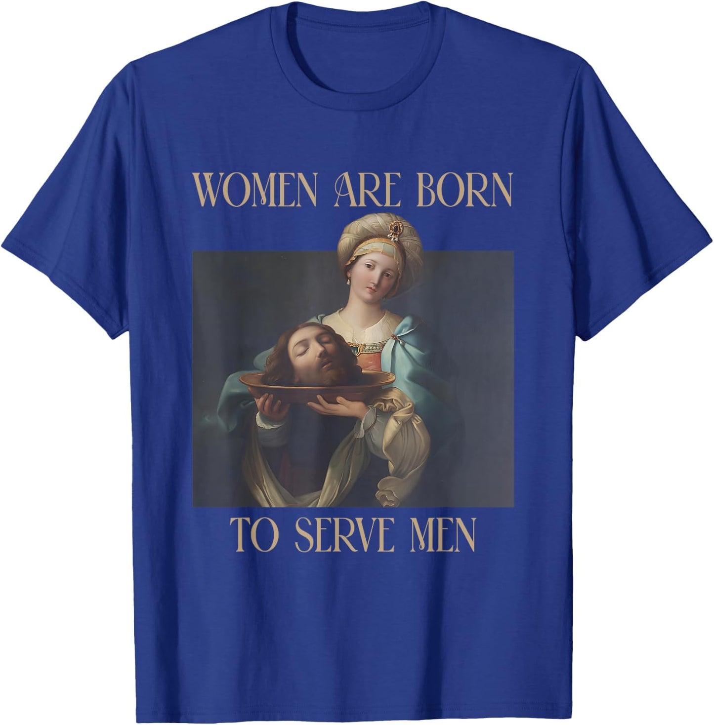 Born To Serve Men Funny Boss Girl Motivational T-Shirt - T-Shirt | Royal