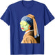 Girl with a Pearl Earring Face Mask by Johannes Vermeer Art T-Shirt - T-Shirt | Royal