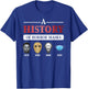 True Crime & Serial Killer A History Of Horror Masks T-Shirt - T-Shirt | Royal