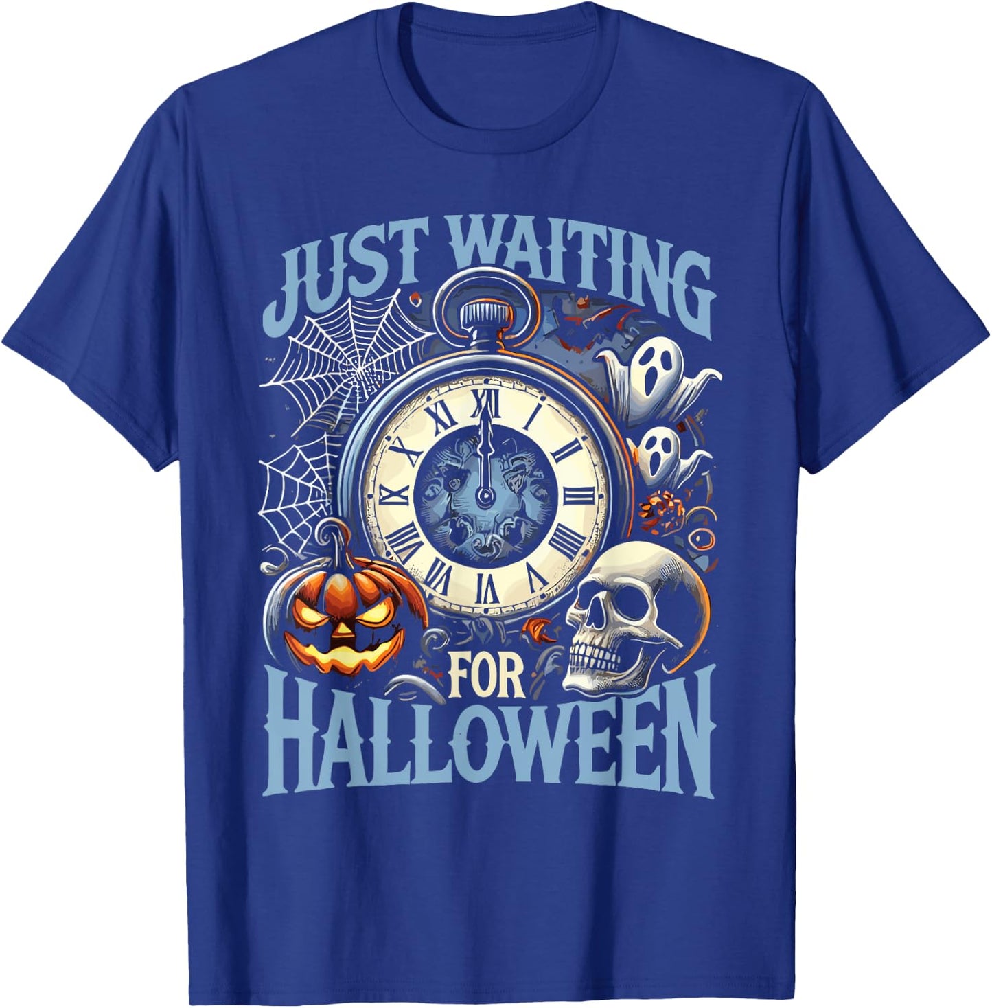 Halloween Summer Just Waiting For Halloween Summerween T-Shirt - T-Shirt | Royal