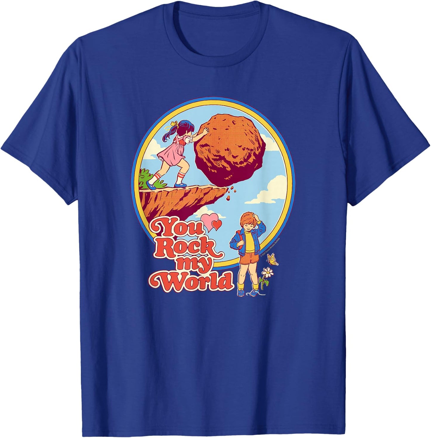 Steven Rhodes You Rock My World Valentine's Day Dark Humor T-Shirt - T-Shirt | Royal