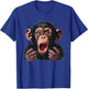 Anxious Monkey I Funny Monkey T-Shirt - T-Shirt | Royal