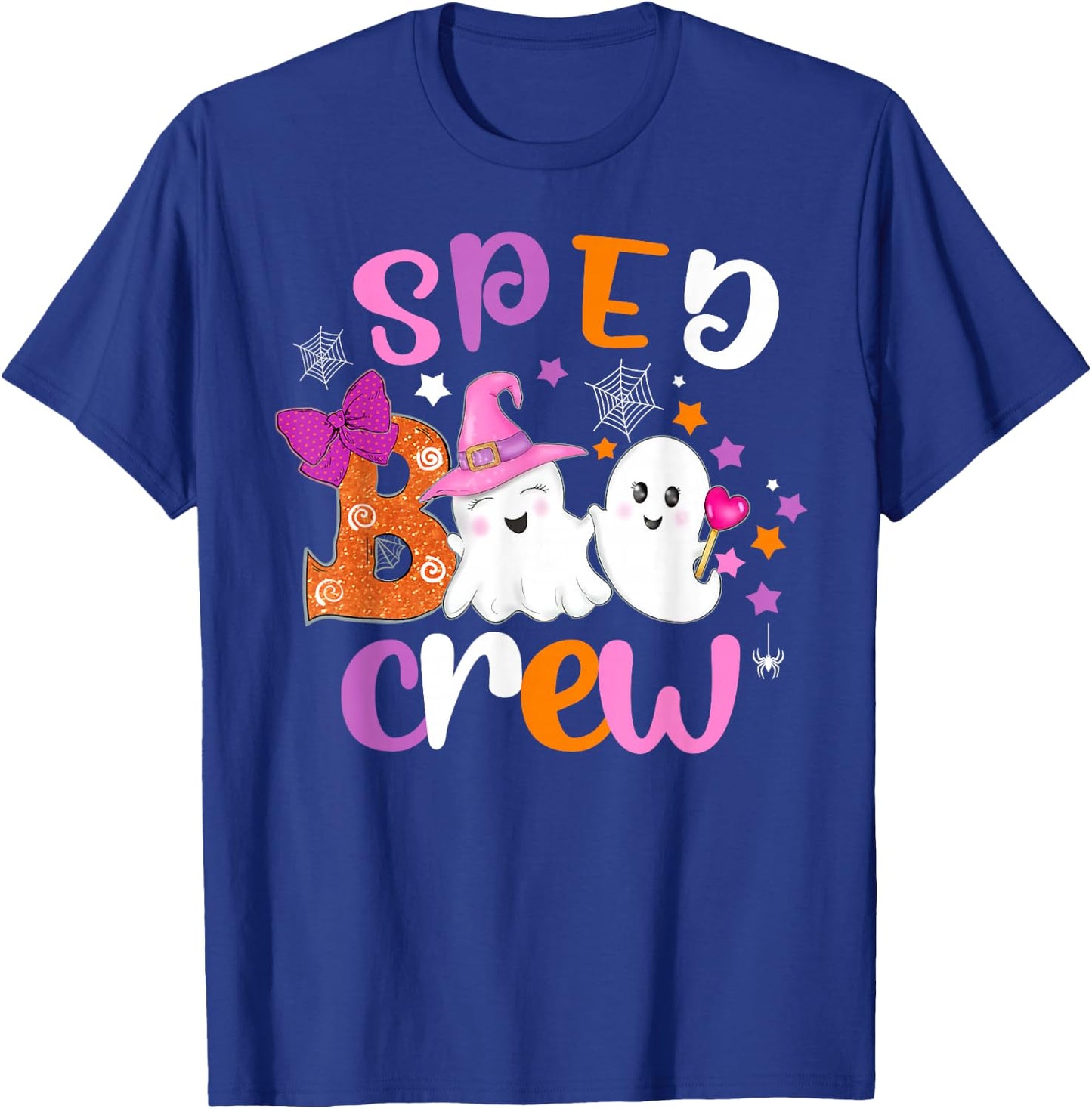 SPED Boo Crew Halloween Speech Therapy shirt SPED Halloween T-Shirt - T-Shirt | Royal