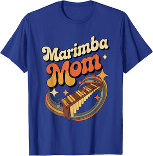 Marimba Mom Retro Percussion Band Music T-Shirt - T-Shirt | Royal