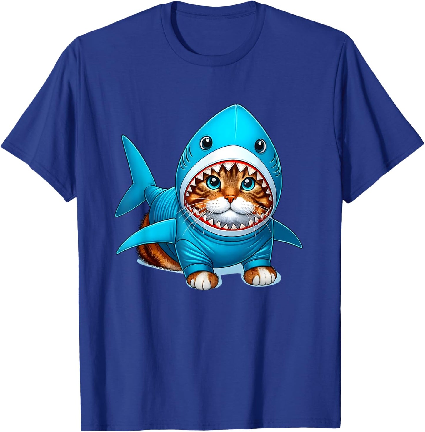 Cat in Shark Costume Women Kids T-Shirt - T-Shirt | Royal