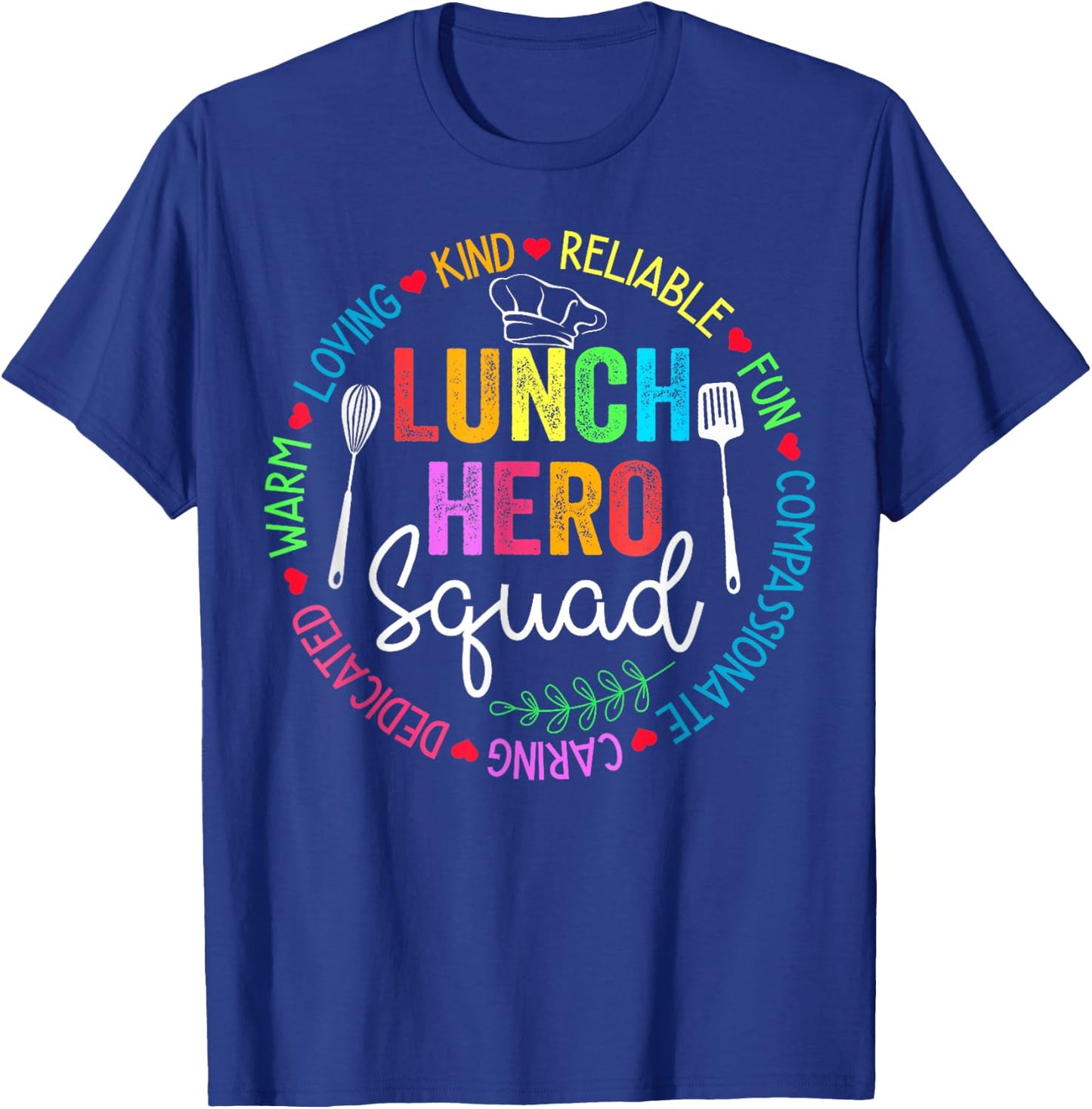 Lunch Hero Squad Funny Lunch Lady School Cafeteria Worker T-Shirt - T-Shirt | Royal