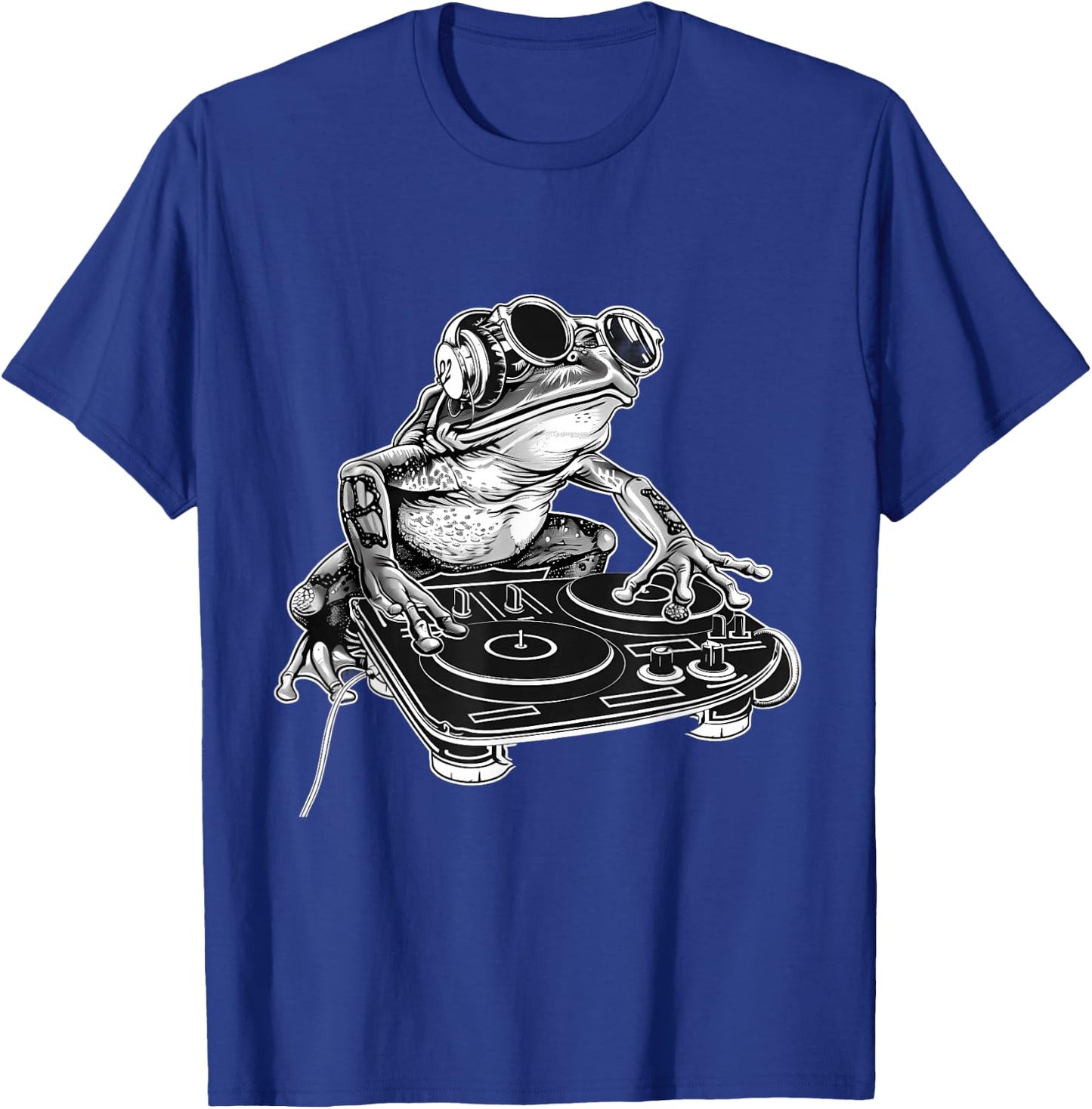 Frog Music DJ Music Producer Turntable DJ Frog Beatmaker T-Shirt - T-Shirt | Royal
