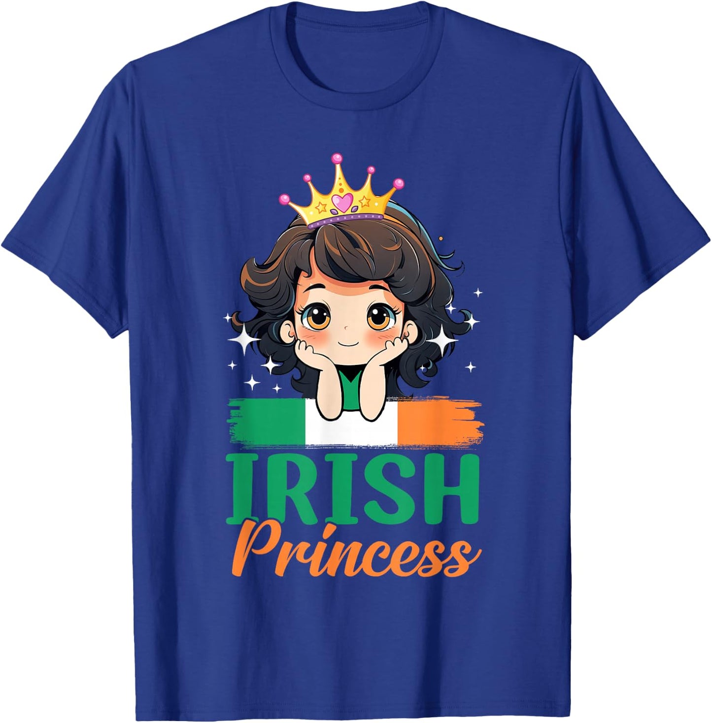 Irish Princess Ireland Girl Cute Irish Flag T-Shirt - T-Shirt | Royal