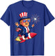 Donald TRUMP 2024 Happy 4th Of July Trump American Flag Women Men T-Shirt - T-Shirt | Royal
