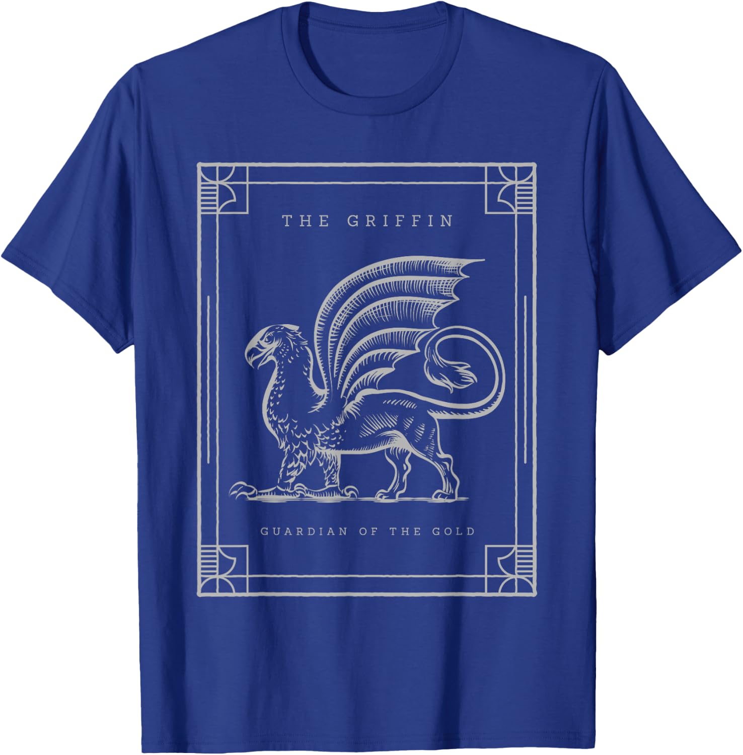 Griffin Gryphon Mythical Creature RPG Fantasy Mythology T-Shirt - T-Shirt | Royal