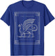 Griffin Gryphon Mythical Creature RPG Fantasy Mythology T-Shirt - T-Shirt | Royal