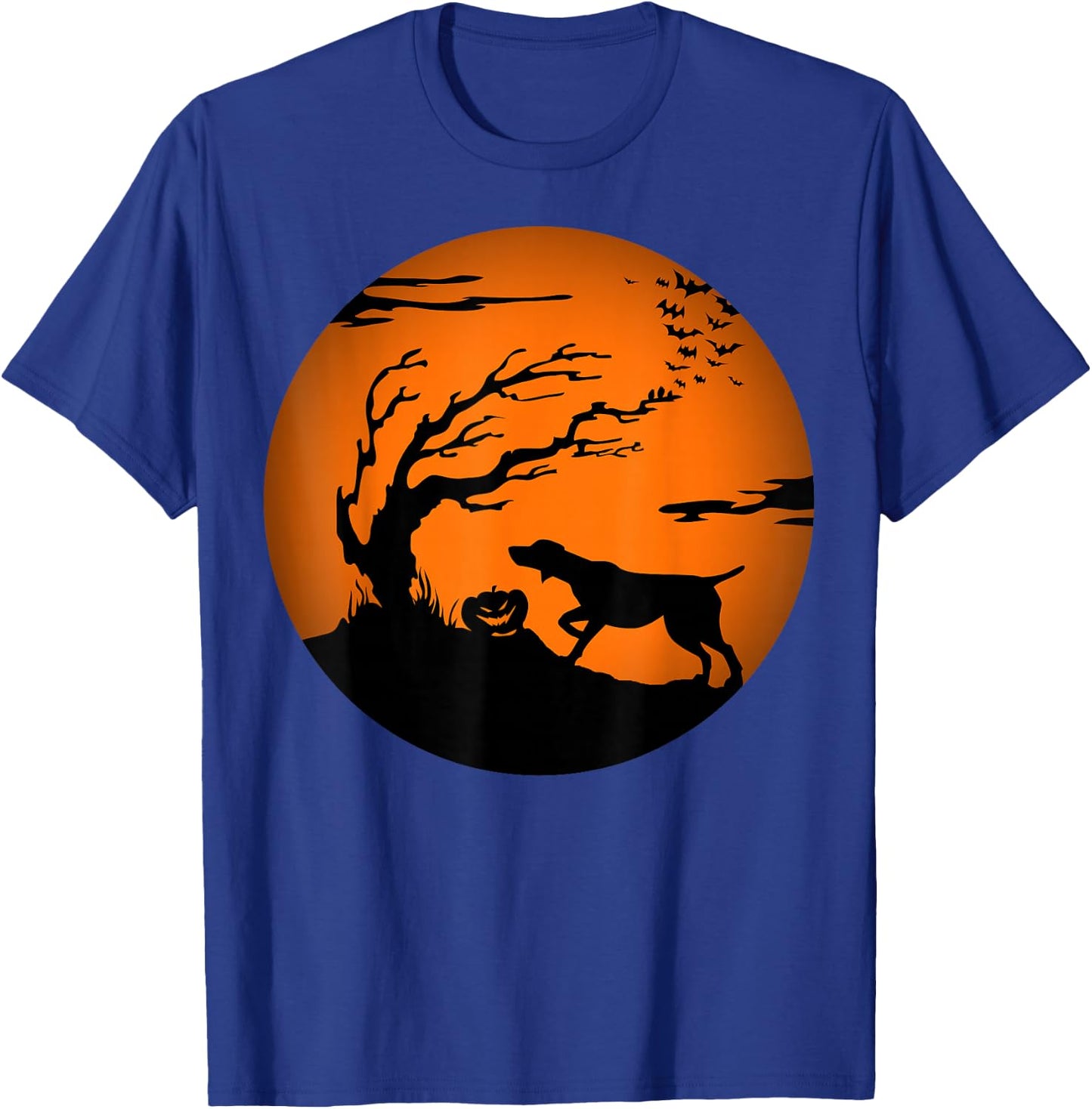 GSP Halloween German Shorthaired Pointer T-Shirt - T-Shirt | Royal